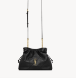 JAMIE shoulder pouch in lambskin black