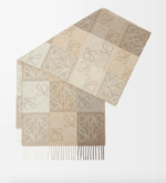 Scarf in wool and cashmere White/Beige