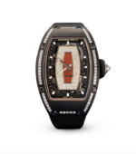 RM07-01 Black Ceramic 1 Row Diamonds (Red Lips)