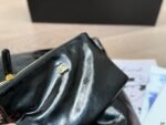 Maxi Shopping Bag   Shiny Calfskin & Gold-Tone Metal  Black - 图片 7