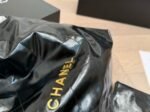Maxi Shopping Bag   Shiny Calfskin & Gold-Tone Metal  Black - 图片 5