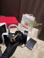 Valentino Suede Lambswool Tote Bag black - 图片 11