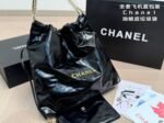Maxi Shopping Bag   Shiny Calfskin & Gold-Tone Metal  Black - 图片 2