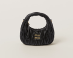 Wander matelassé nappa leather hobo mini-bag