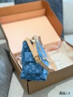 LV Denim Carryall Handbag - 图片 7
