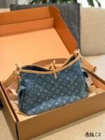 LV Denim Carryall Handbag - 图片 3